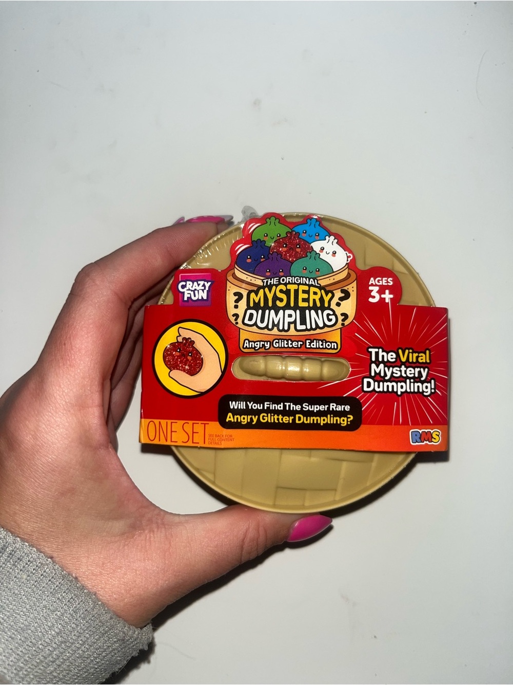 Mystery Dumpling Angry Glitter Edition Toy - Red Packaging